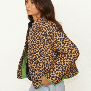 Never Fully Dressed Reversible Wild Jungle Quilted Jacket